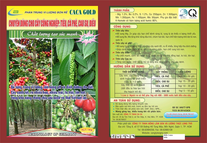Phân bón trung vi lượng bón rễ CaCa Gold
